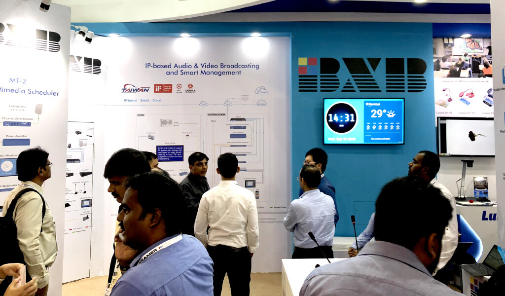BXB卡訊參展於2018 InfoComm India印度展