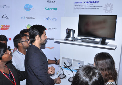 BXB conference system exhibited at Emma Expo, India