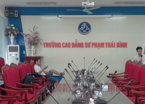 BXB EDC series conference system performance in Vietnam - Thai Binh College of education school