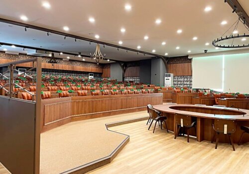 Gorgeous design: comprehensive conferencing, training, and video-conferencing at CTBC, Taiwan